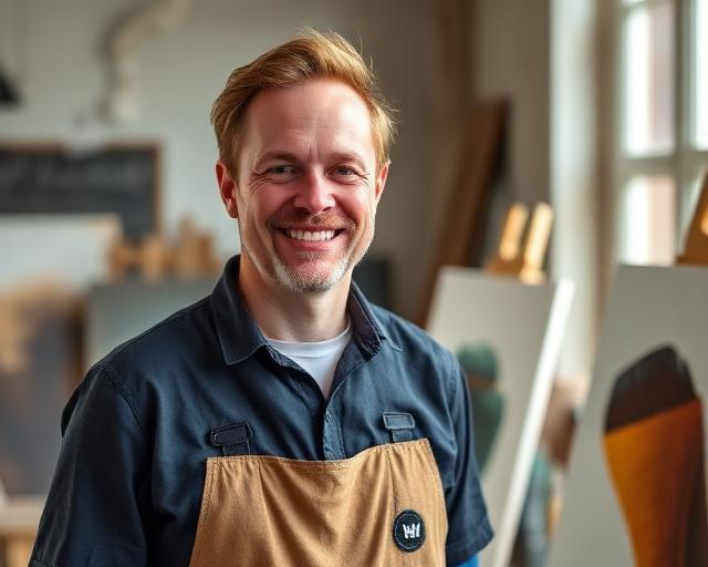 Portret van Bram de Vries
